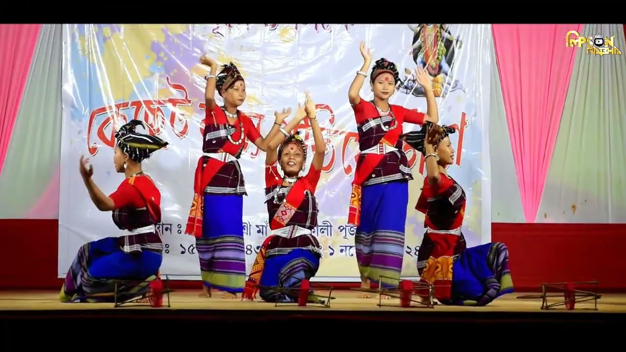 O Angi Raja | Singer - Baby Rabha | Group Dance By Chaknari Group, Bhalukdubi | Rongdan Kaali Puja