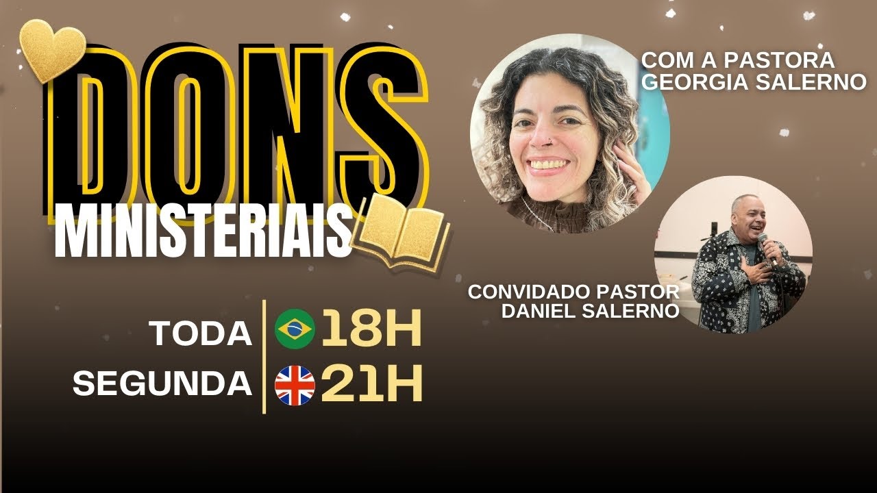 🔴 LIVE DE SEGUNDA #024 DONS MINISTERIAIS - Pra Georgia Salerno & Pr Daniel Salerno