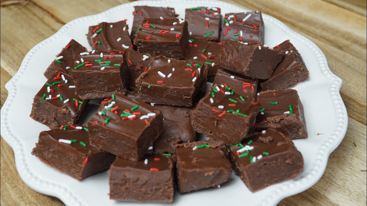 2 Ingredient Creamy Fudge Recipe ￼| Christmas Candy