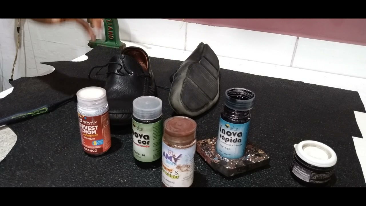 VEJA COMO PINTAR SAPATO EM COMURÇA OU NOBOOK  (HIDRATAÇÃO OU TRATAMENTO)