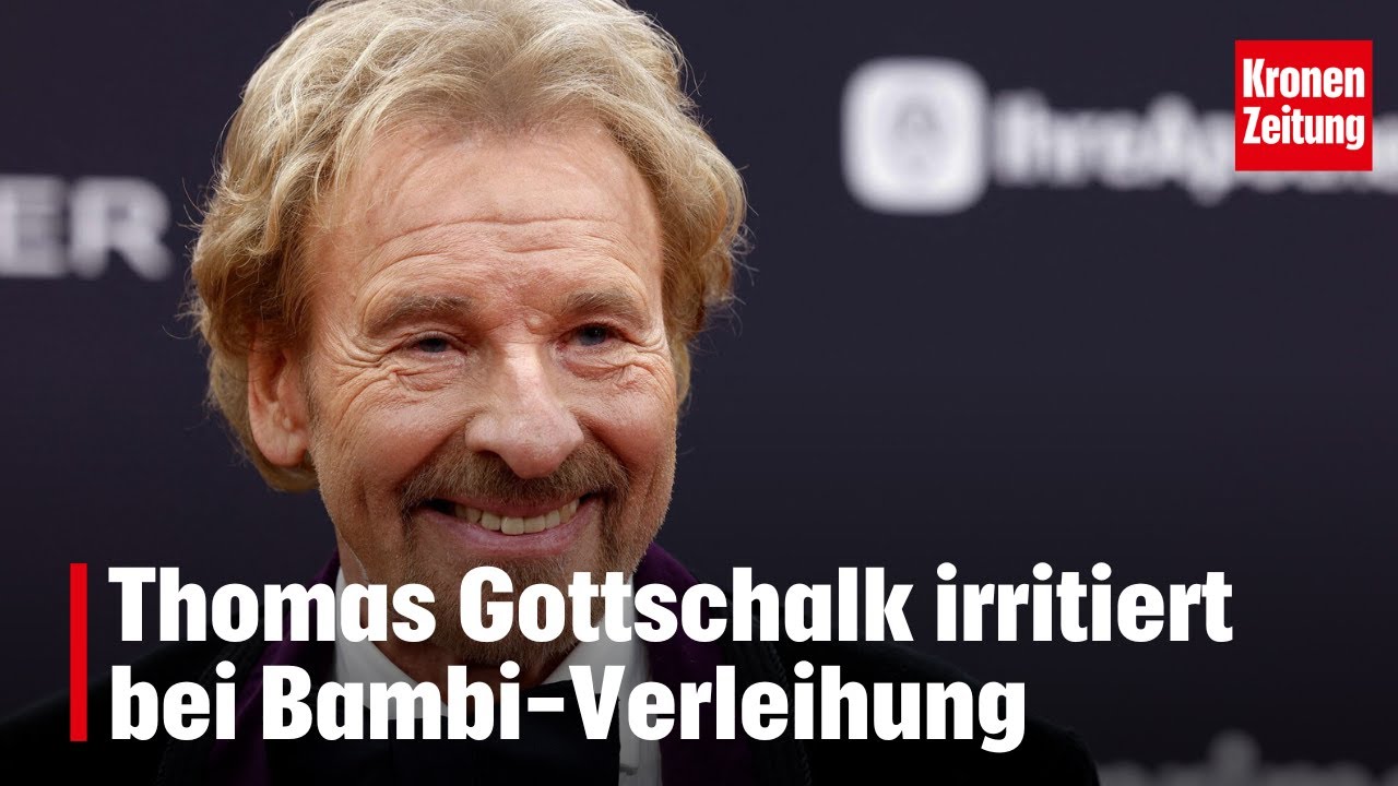 Was war da los? Thomas Gottschalk irritiert bei Bambi-Verleihung | krone.tv 