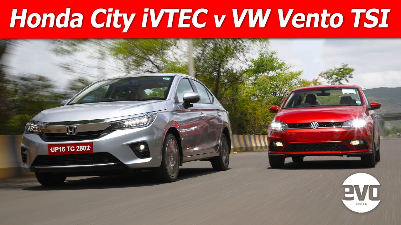2020 Honda City iVTEC vs VW Vento TSI Drag RACE | Which Is QUICKEST | evo India