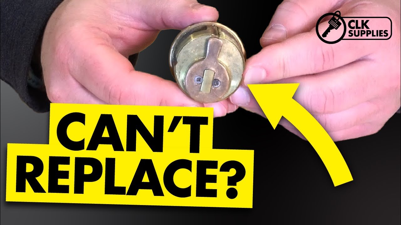 Replace a HUGE Mortise Cylinder with a Normal One!