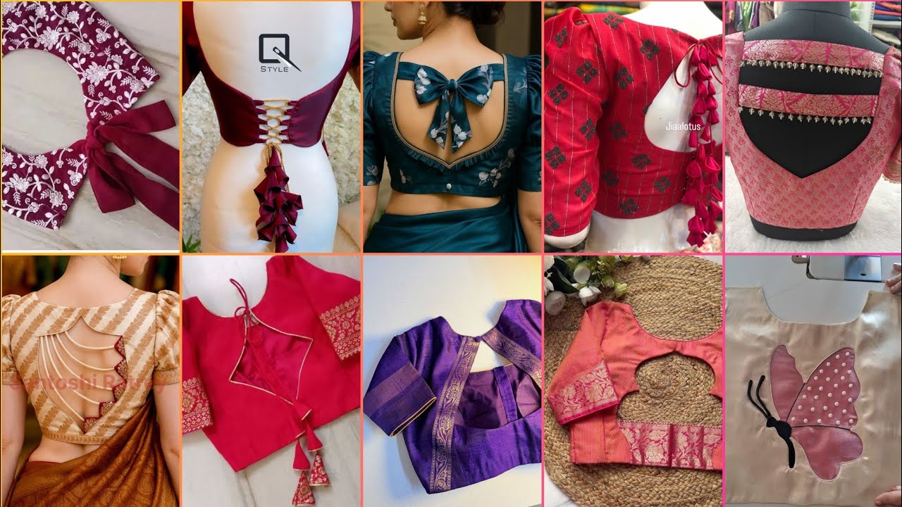 Back neck blouse design new model 💯💥 New model back neck blouse design