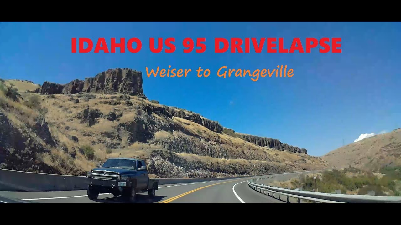 IDAHO US 95 DRIVELAPSE-WEISER TO GRANGEVILLE