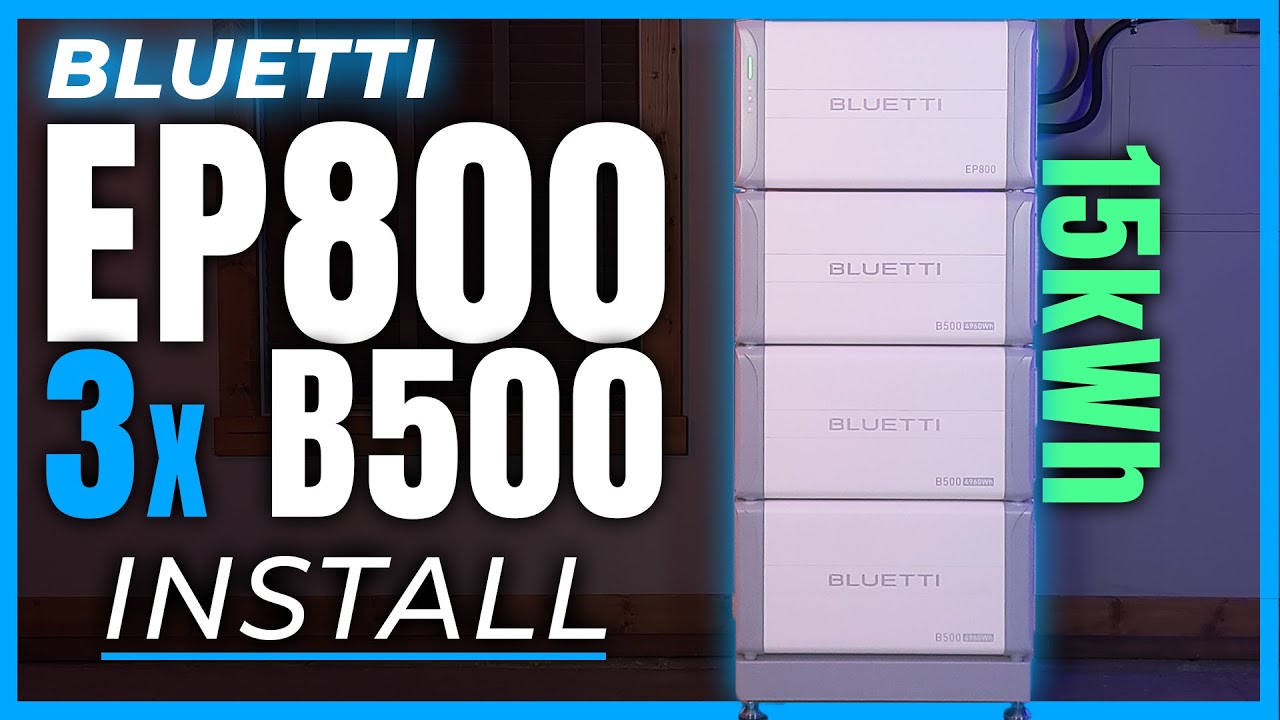 BLUETTI EP800 B500 INSTALL - 7600 Вт 120 В/240 В для резервного питания