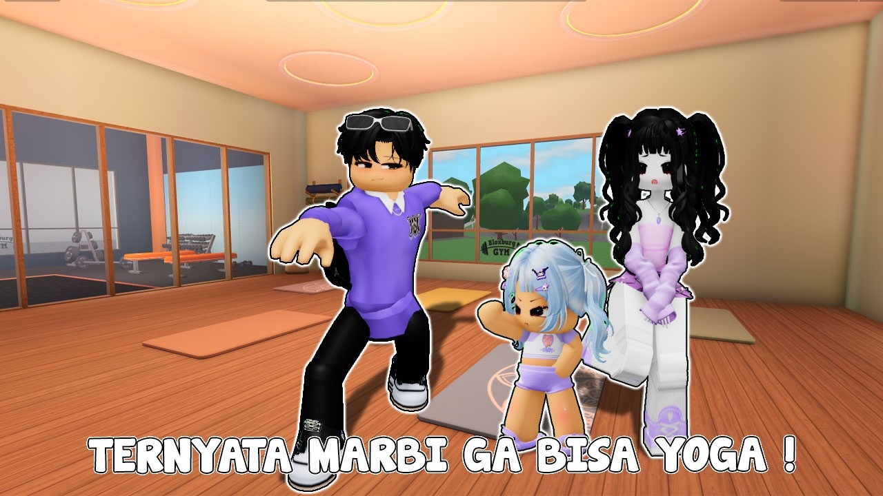 DISINI AKU YANG NGAJARIN MARBI YOGA | BLOXBURG🏡RP