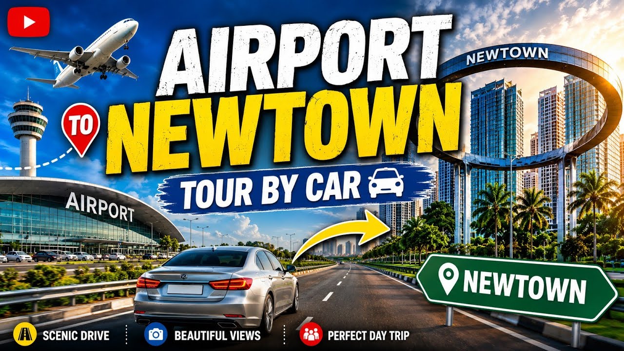 Airport to Newtown tour by car|Newtown Tour Kolkata #Newtown #tour