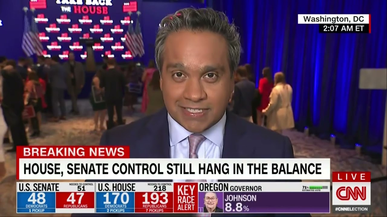 CNN's 2022 Election Night Coverage - 2am to 6am [No Commercials]