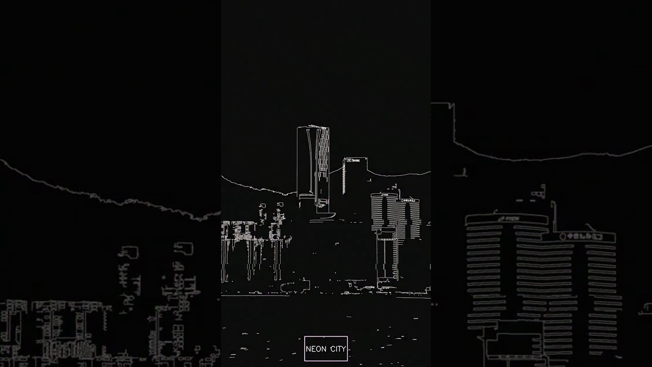 City Glitch Wireframe | Vibrant Color Hypnosis | Screen Saver