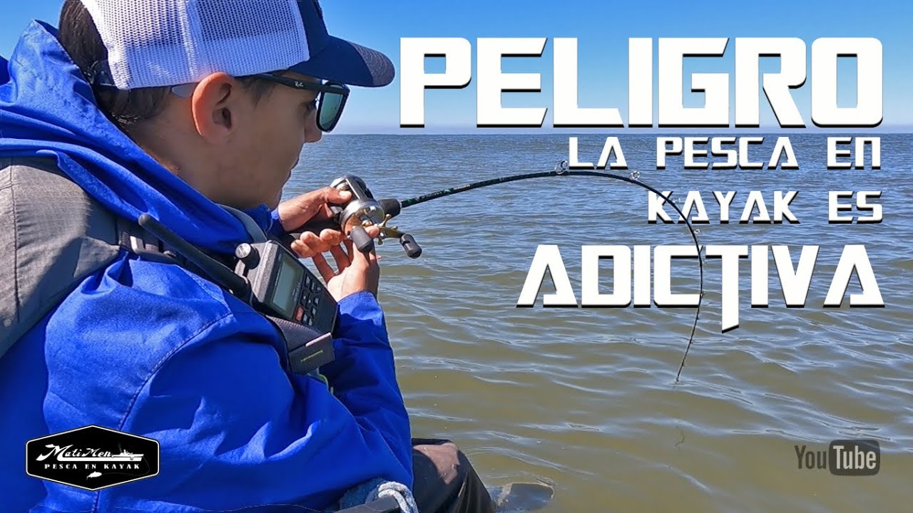 PELIGROOOO LA PESCA EN KAYAK ES ADICTIVA - EN BUSCA DE GRANDES CORVINAS POR SOLIS