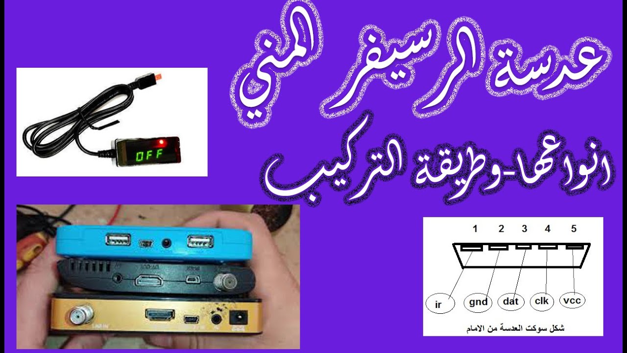 تعلم تغير سوكت شاشه الريسفر المينى HD باحتراف ! واشهر اشكال السوكتات