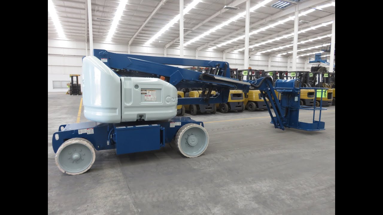 Como Operar o Manejar Plataforma Eléctrica Articulada GENIE Z-40/23N de 500 Libras desde CANASTILLA