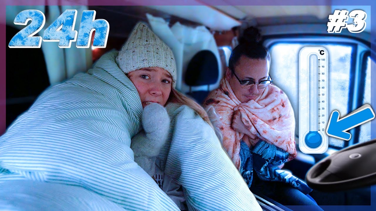24 Stunden im Bus EINGESPERRT! 🥶🚐 **EXTREM KALT**  |CARAMELLA