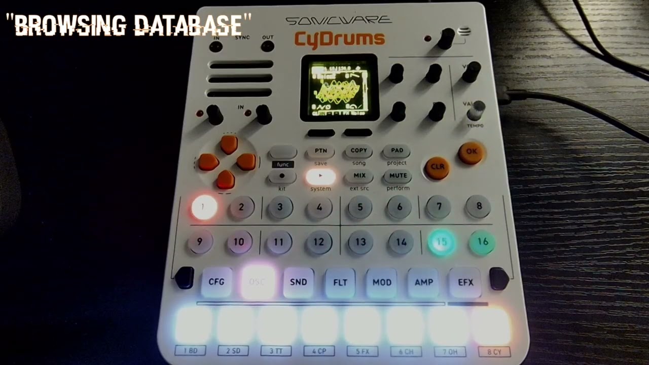 Browsing Database (Sonicware CyDrums)