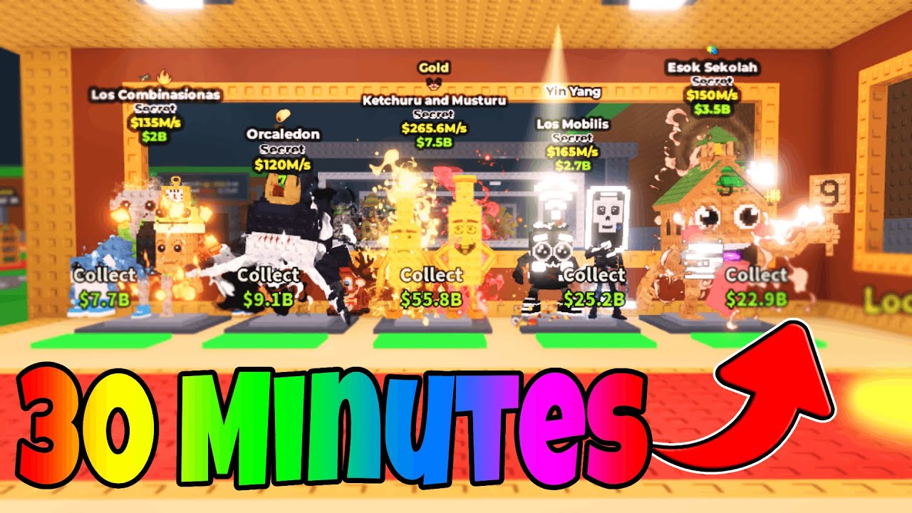 30 Minutes Of My BEST Admin Abuses in Steal A Brainrot!
