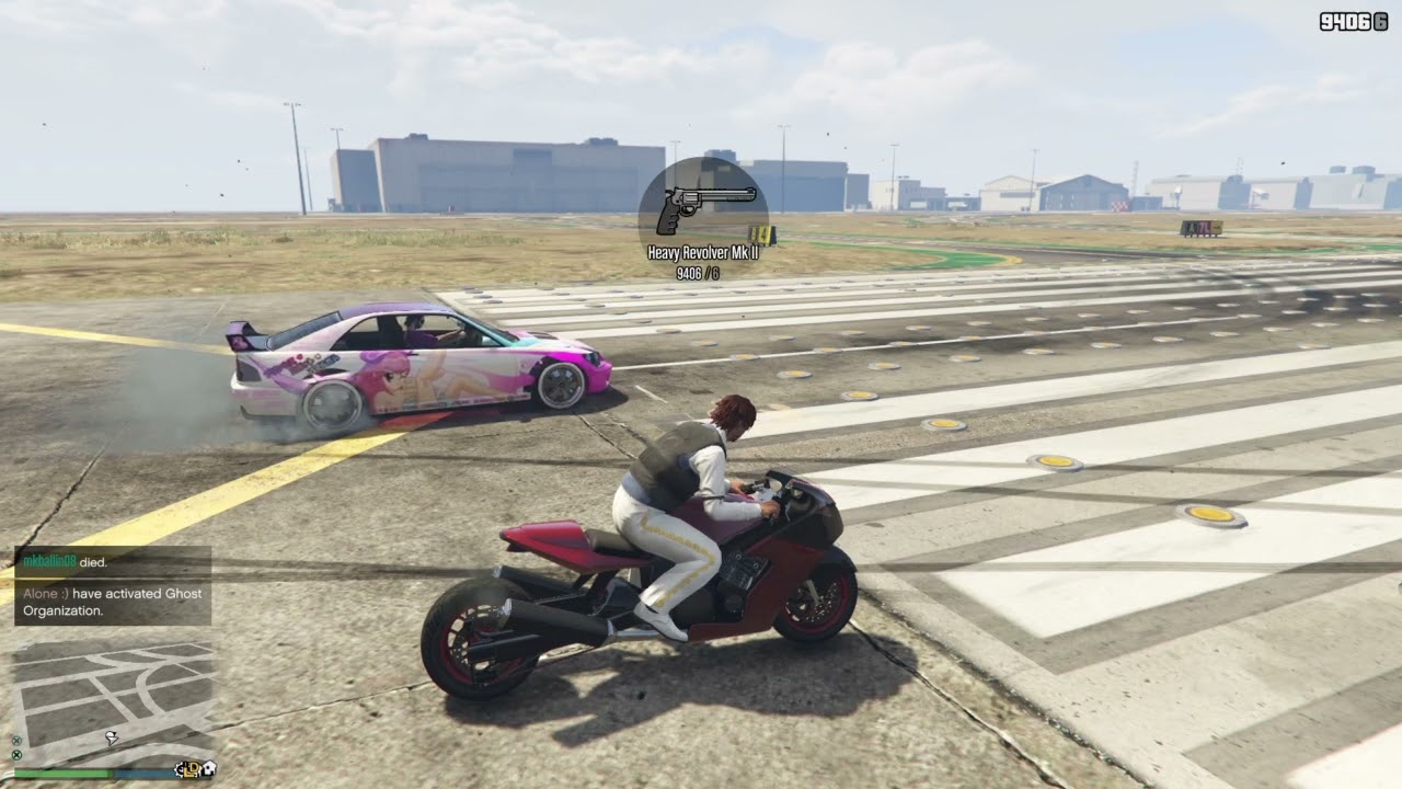 Today I play GTA And race people.