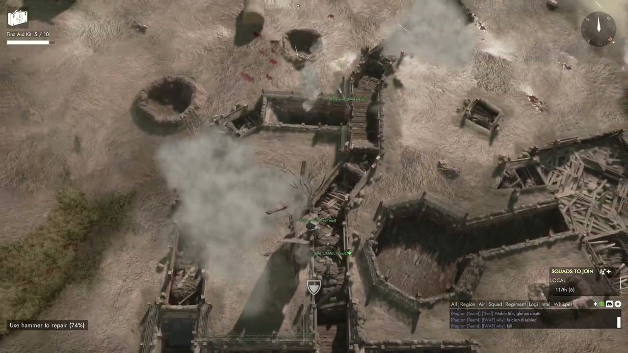 An hour of FOXHOLE WAR 132 - LOCH MOR -  Intense fights, huge battles, MMO Dynamic player run war