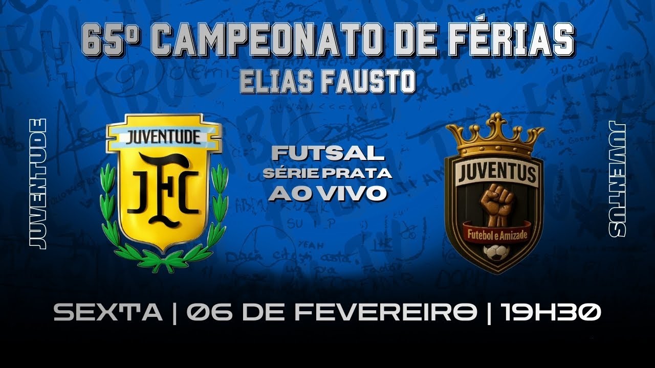 JUVENTUDE X JUVENTUS | FINAL | SÉRIE PRATA | 65º CAMPEONATO DE FÉRIAS DE FUTSAL | ELIAS FAUSTO