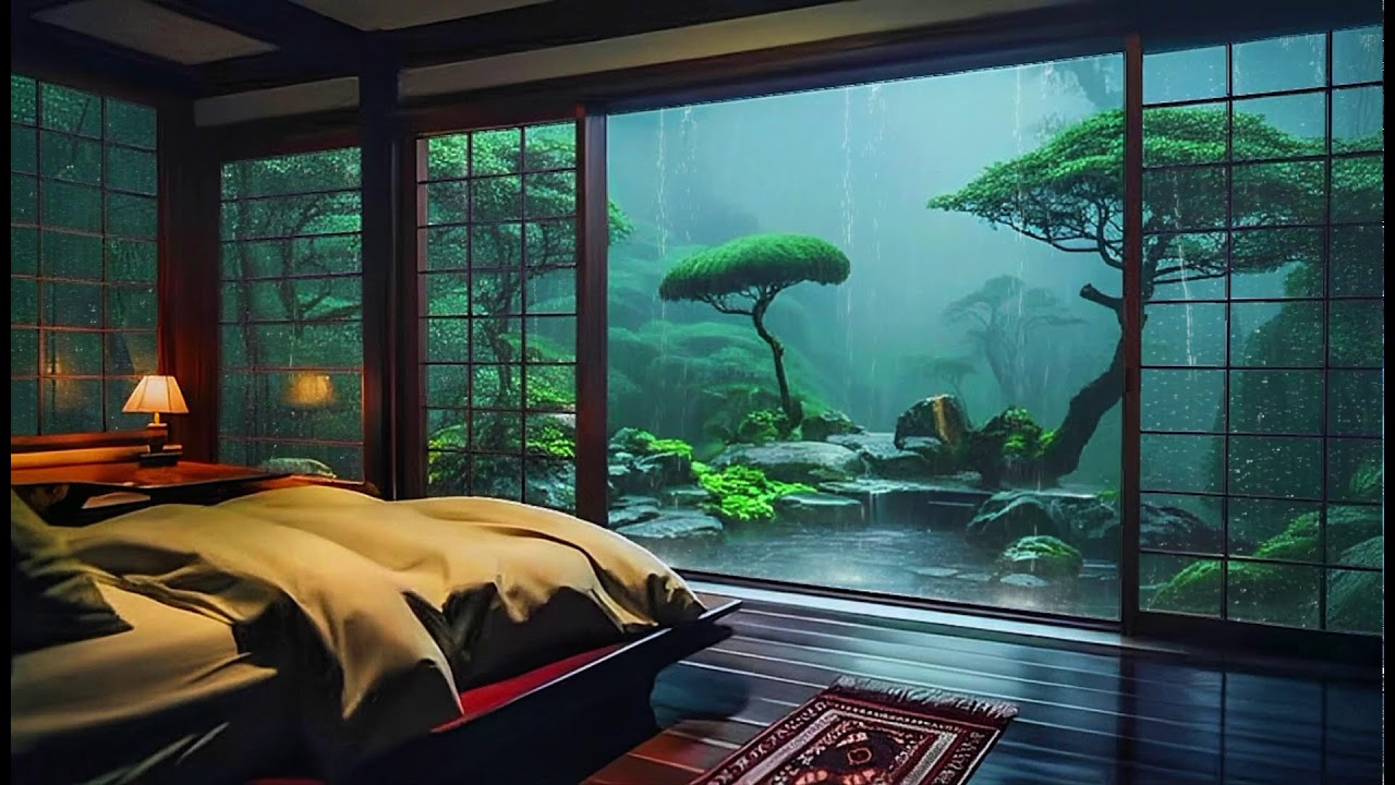 Deep Sleep Rain Sounds with Relaxing Music for Stress Relief and Insomnia
