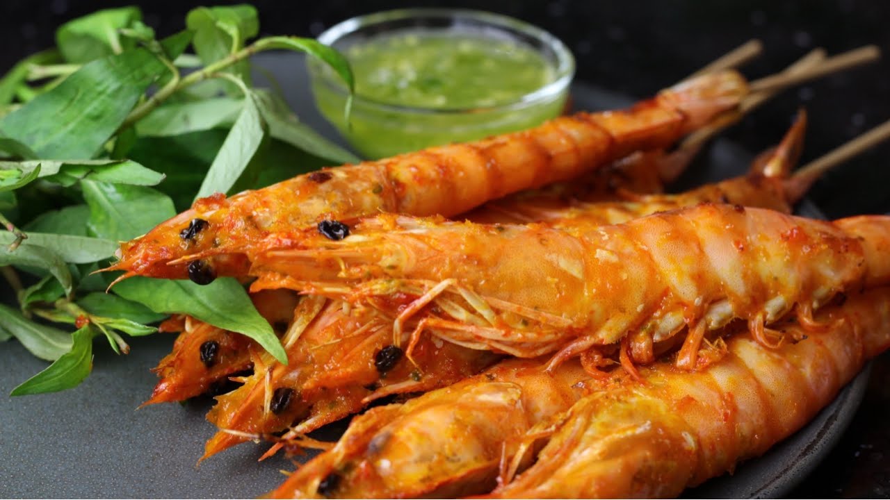 Tôm Nướng kiểu Thái - Thai Prawns BBQ -Món tôm nướng thật thơm, đậm đà | Bếp Nhà Diễm |