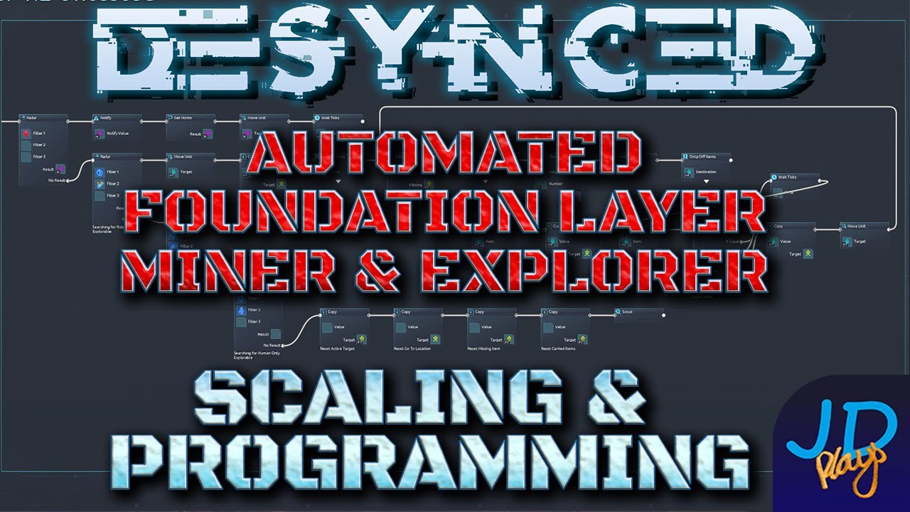 Automated Foundation Layer, Miner & Explorer 🤖Desynced  Ep5 ⛏️ Lets Play, Walkthrough, Tutorial