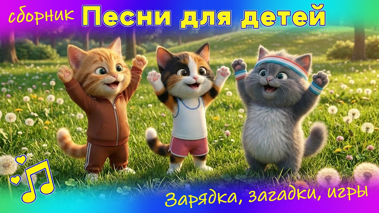 Зарядка, Загадки и Игры для Детей. Развивающие песенки для детей.
