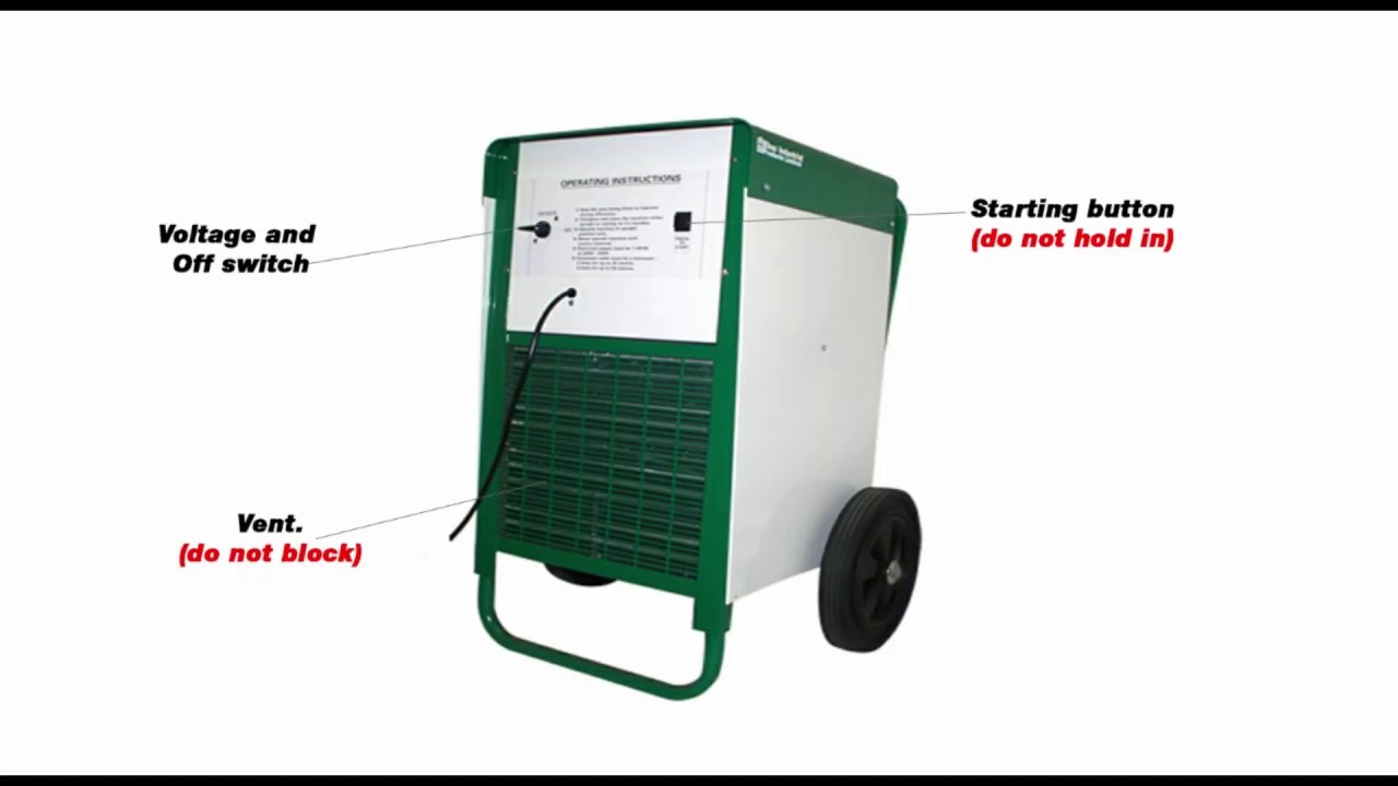 How to start a Dehumidifier (EBAC)