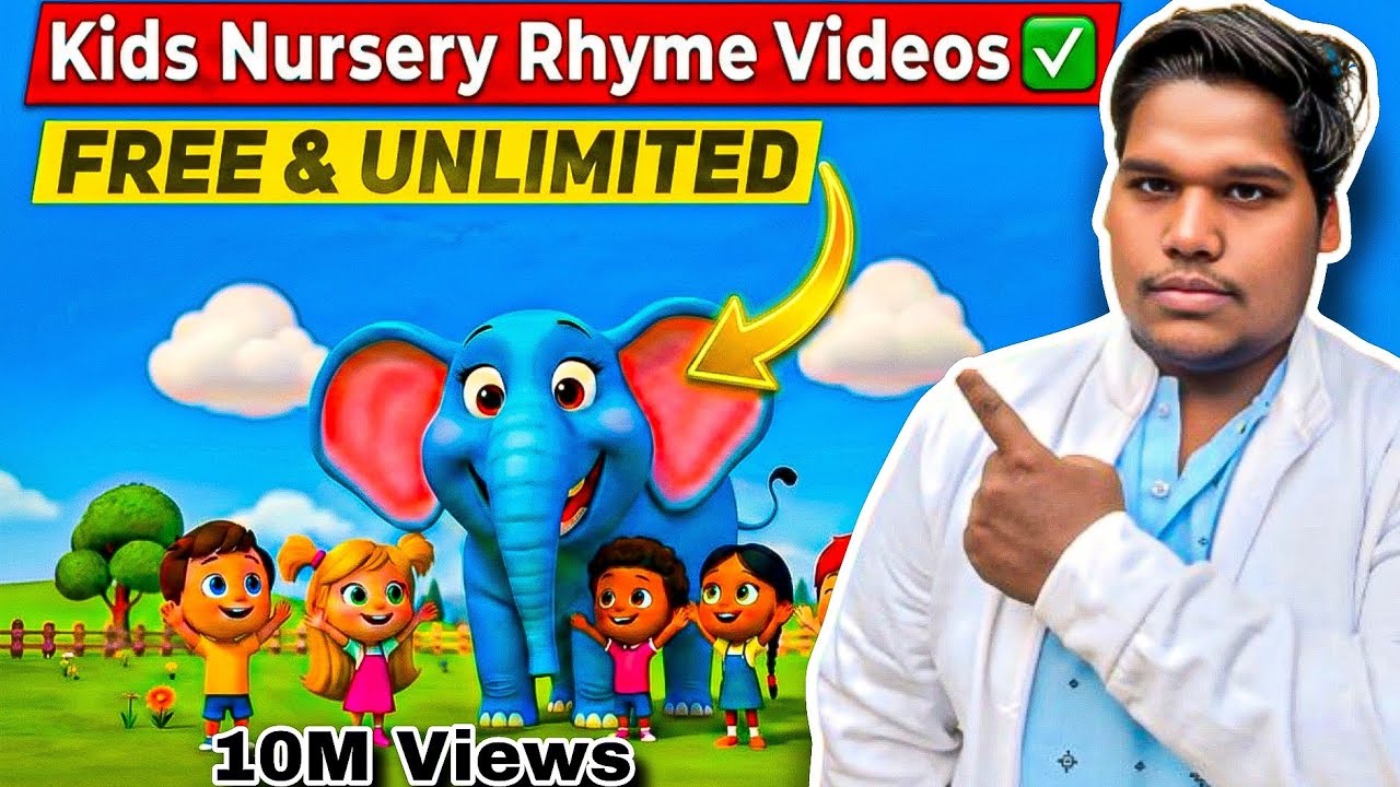 Ai Se Kids Nursery Rhymes video Kaise Banaye 2026 🔥 100% Free Tools | Step by Step Full Tutorial 🔥😱