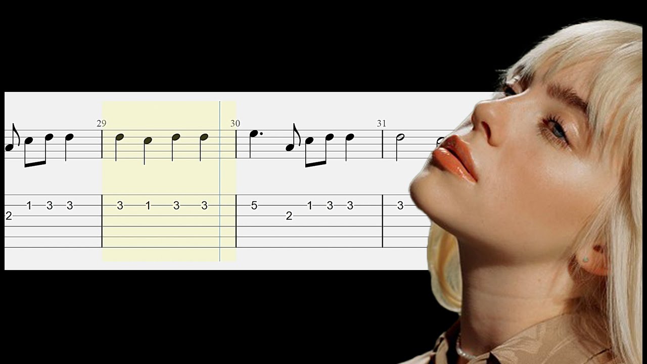 Billie Eilish - Oxytocin - Guitar Tabs Tutorial With Sheets