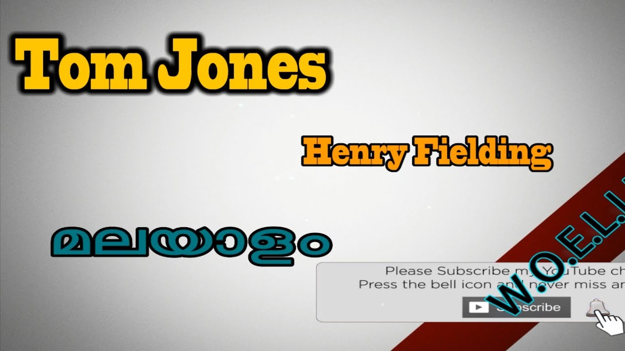 Tom Jones novel in malayalam |Tom Jones Summary in Malayalam