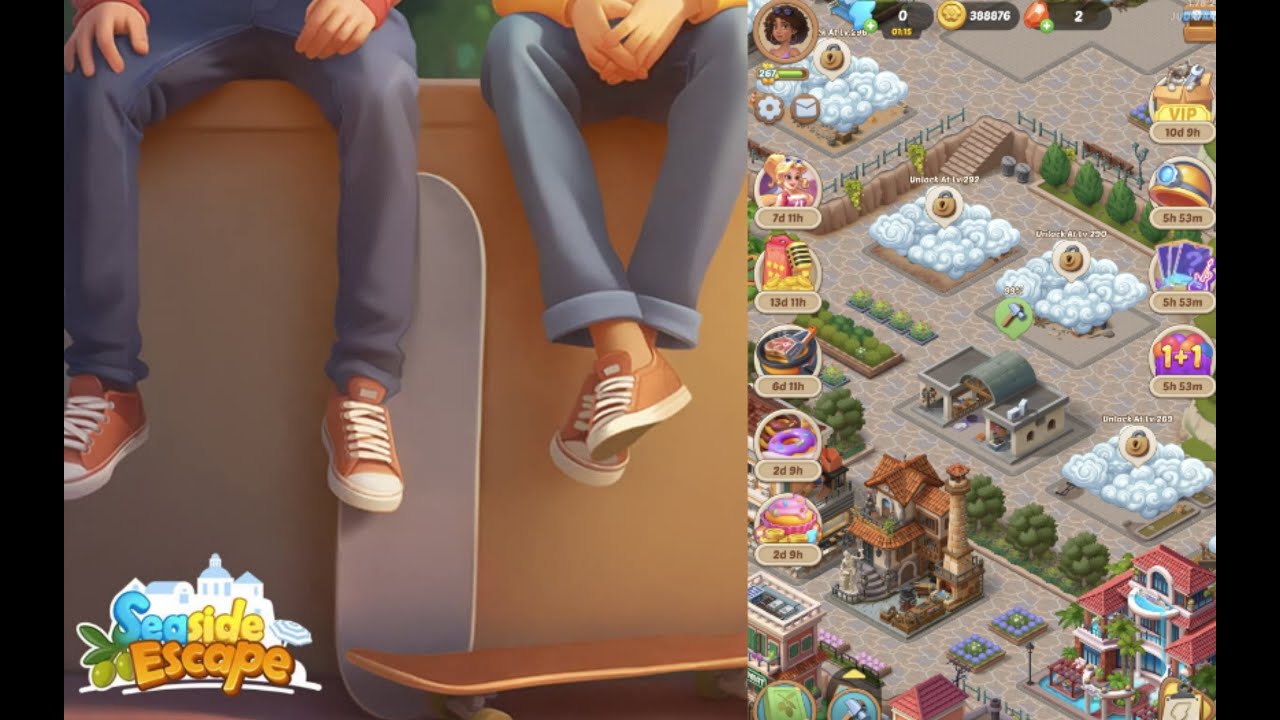 Seaside Escape |  Level  267   Part 330  🏝🏖   #merge