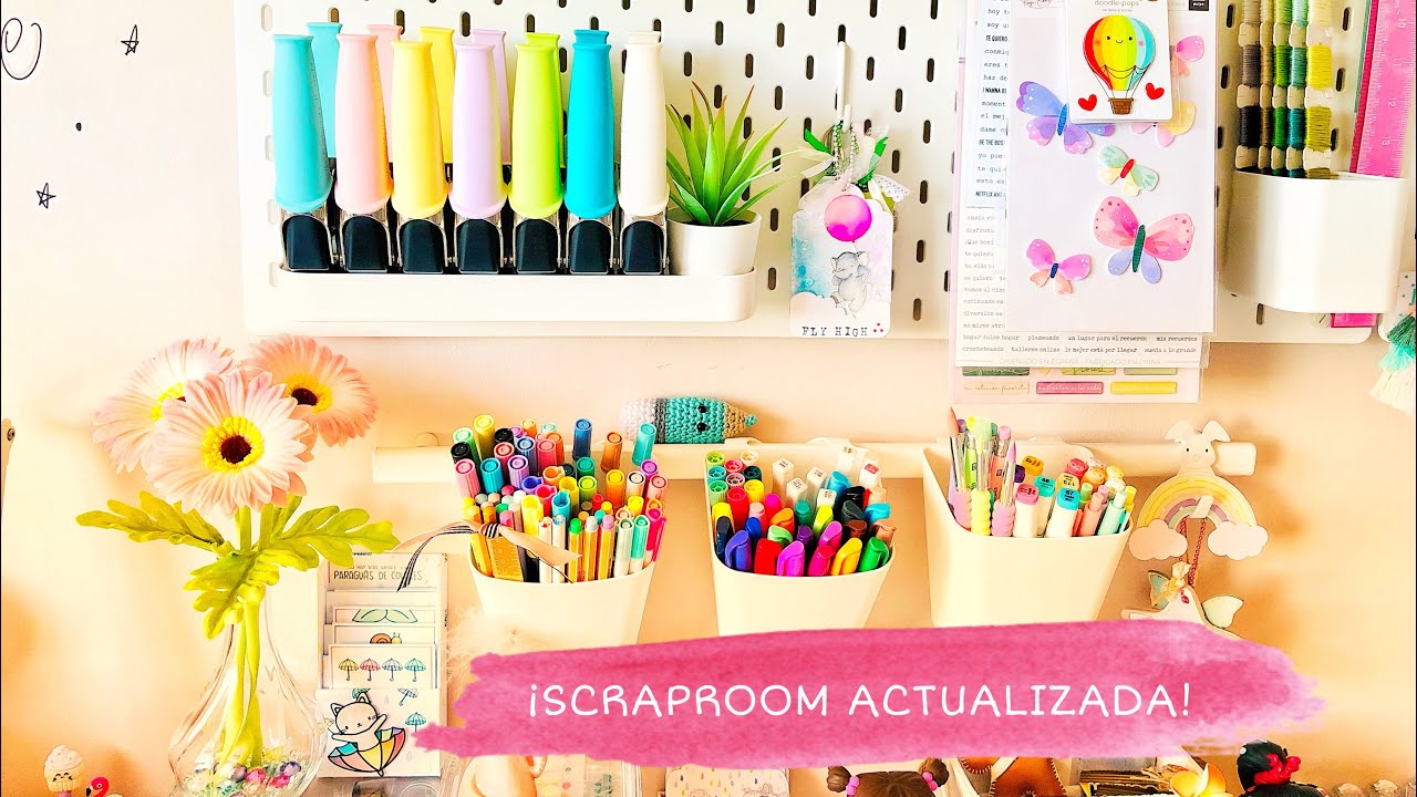 ¡LA SCRAPROOM/CRAFTROOM CRECE! 😱 NOVEDADES /PEGBOARD (Skadis)/ORGANIZACIÓN /IKEA 💖