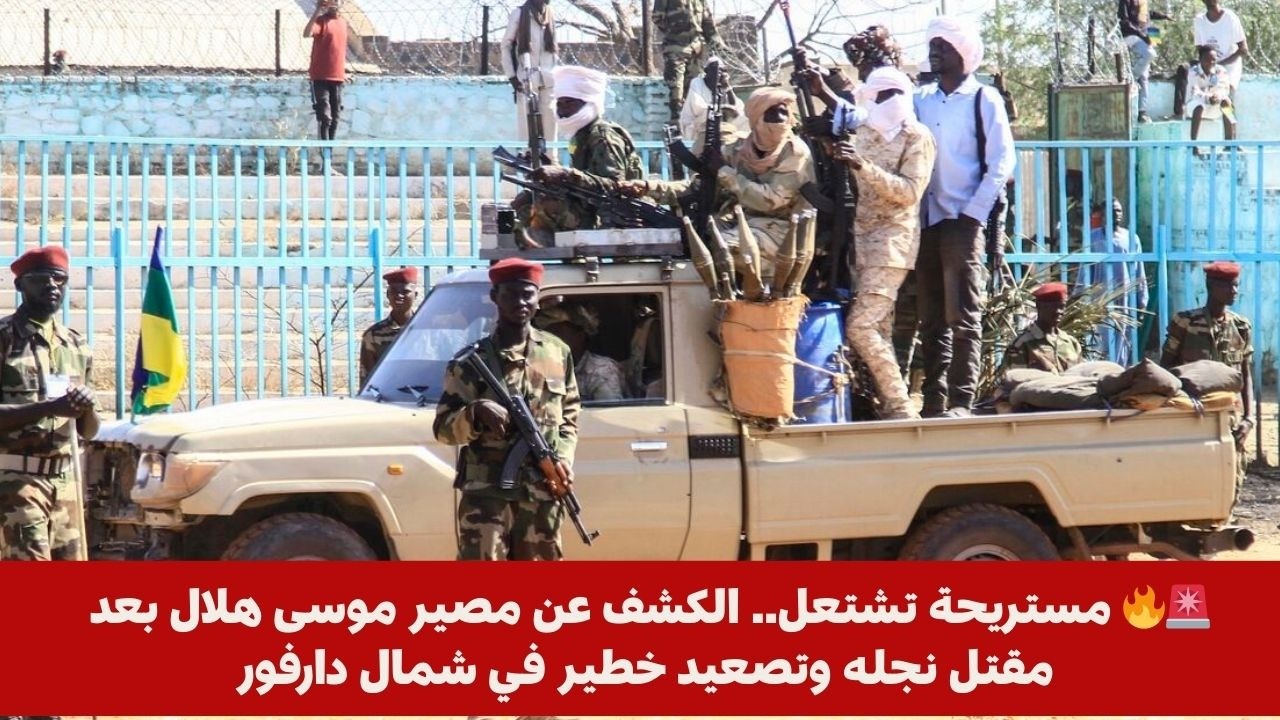 🚨🔥 مستريحة تشتعل.. الكشف عن مصير موسى هلال بعد مقتل نجله وتصعيد خطير في شمال دارفور