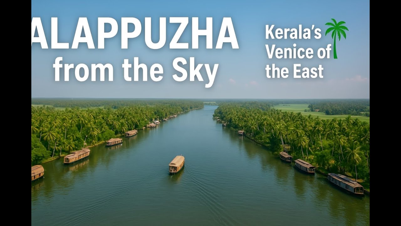 Alappuzha from the Sky | Stunning Drone View of Kerala’s Venice 🌴🚤