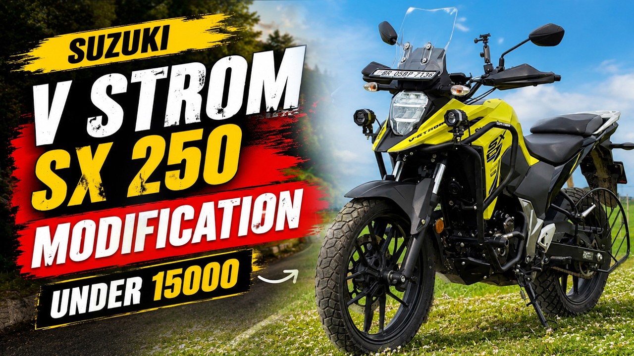 Suzuki V-Strom SX Modification Under ₹15,000 🔥 Budget Setup Worth It?