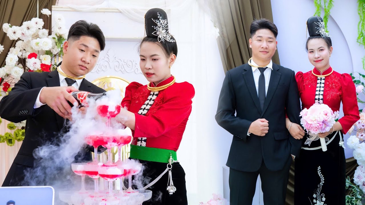 ĐÁM CƯỚI NGƯỜI THÁI ĐEN THUẬN CHÂU VỀ SÔNG MÃ - CÔ DÂU ÁNH XUYÊN & CHÚ RỂ DUY LÂM