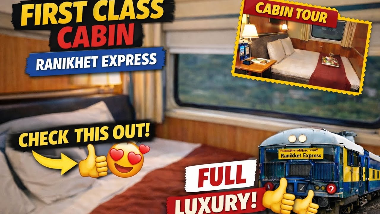 Inside First Class Cabin of Ranikhet Express | Private Cabin in Train Feels Like a Hotel Room