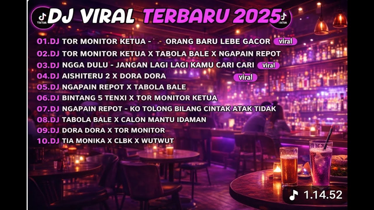 DJ VIRAL TERBARU 2025 🔥 FULL BASS PALING GACOR | TIKTOK PARTY NONSTOP