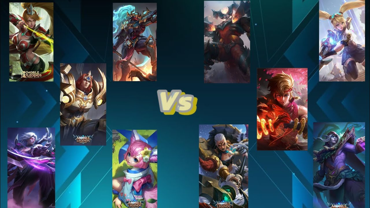 ML- war of generation! #martis #miya #nana #trigeal #alpha vs #yin #layla #hilda #thamus #faramus