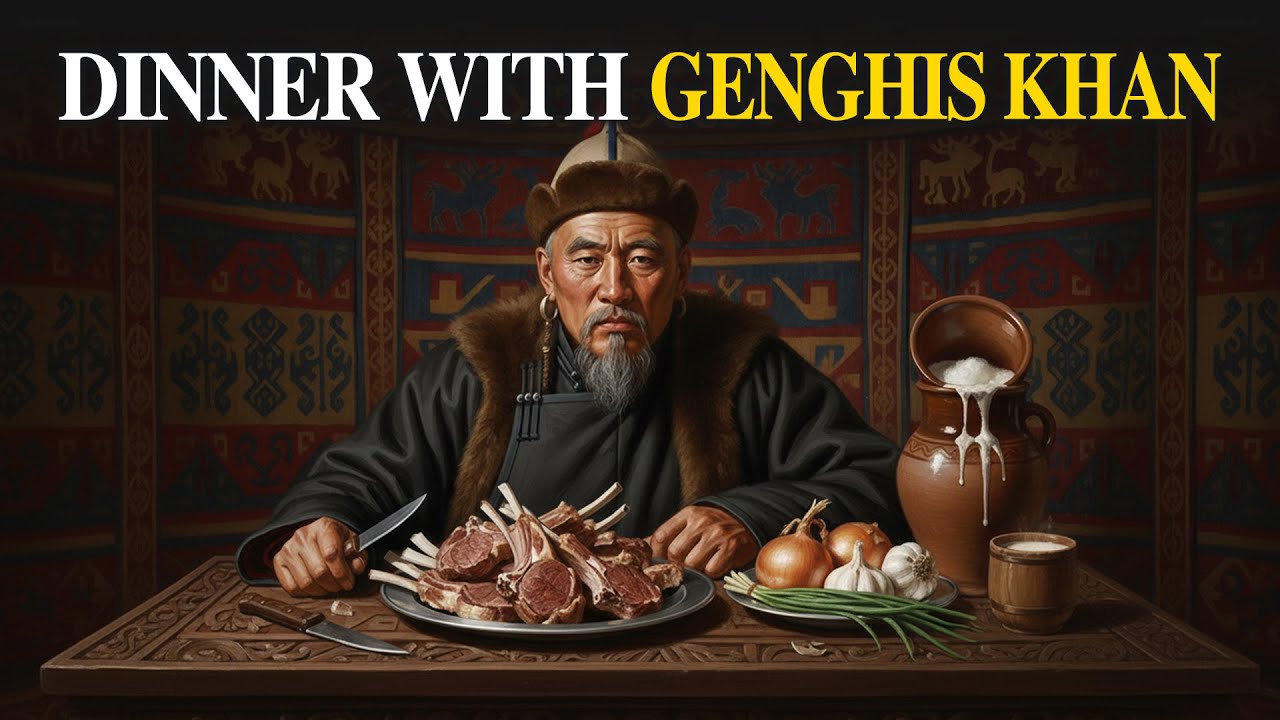 DINNER WITH GENGHIS KHAN | What did GENGHIS KHAN really eat?