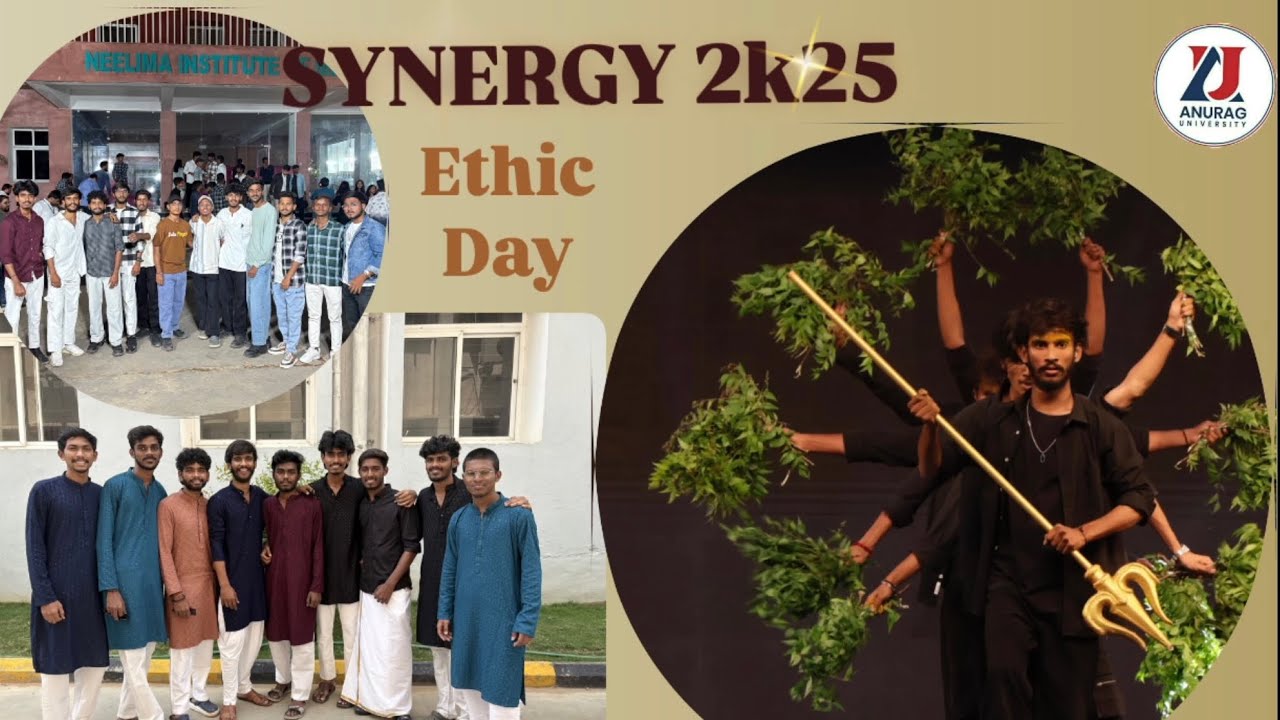 TRADITIONAL DAY AT ANURAG UNIVERSITY (2k25)SYNERGY   @AnuragUniversi1