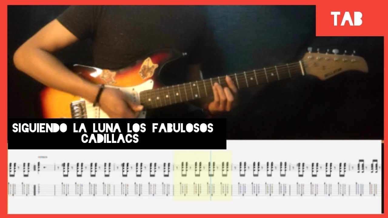 Siguiendo La Luna - Los Fabulosos Cadillacs (Ariel Minimal): Guitarra Cover + Tutorial + Tablatura 