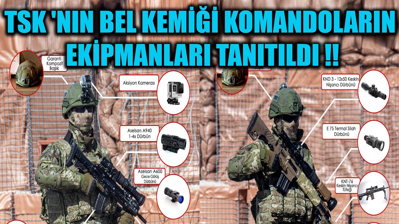 TSK 'NIN BEL KEMİĞİ KOMANDOLARIN EKİPMANLARI TANITILDI !!