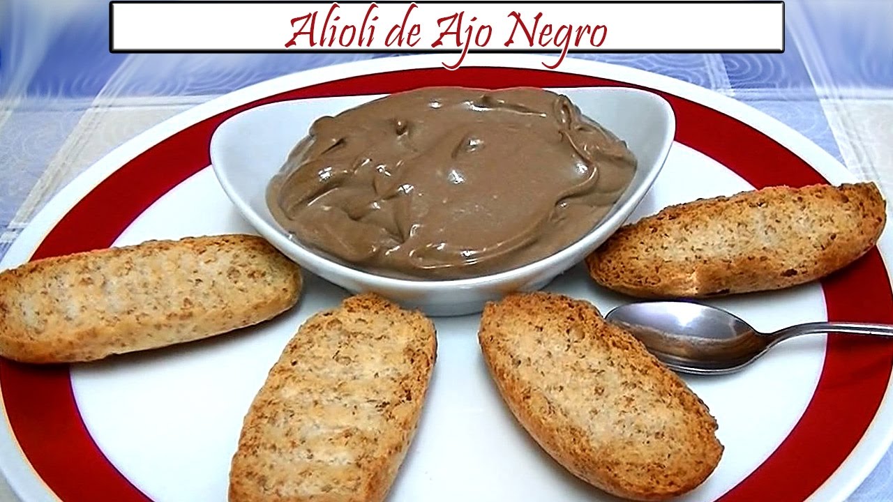 Alioli de Ajo Negro | Receta de Cocina en Familia