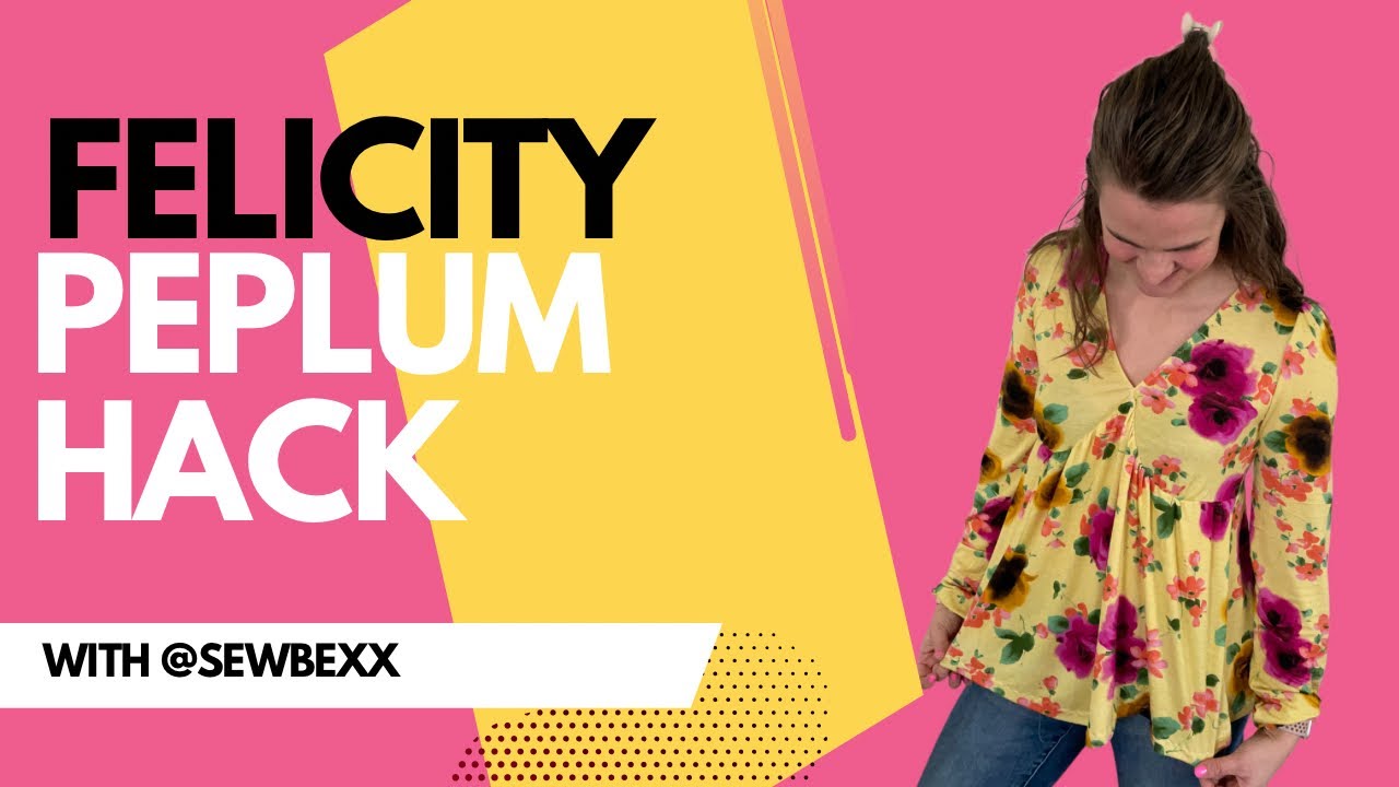 Felicity Dress Pattern Peplum Hack (Sonia Estep Designs)