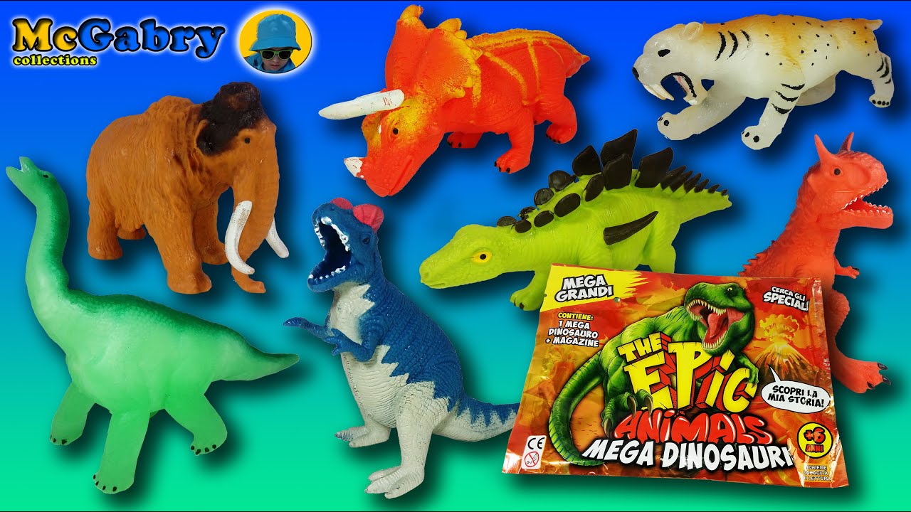 THE EPIC ANIMALS MEGA DINOSAURI-COLLEZIONE DINOSAURI DIRAMIX- UNBOXING EDICOLA PARTE 2