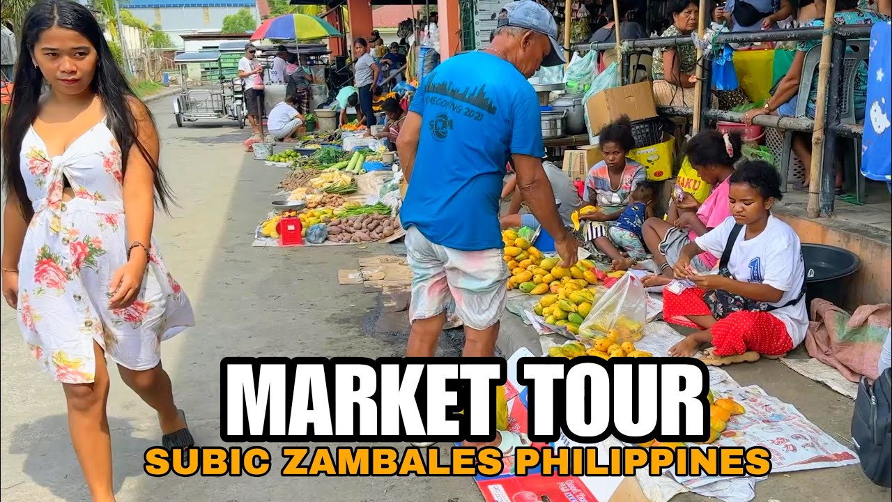 MARKET TOUR IN SUBIC ZAMBALES, PHILIPPINES-Morning visit in PUBLIC MARKET [4k] walking tour