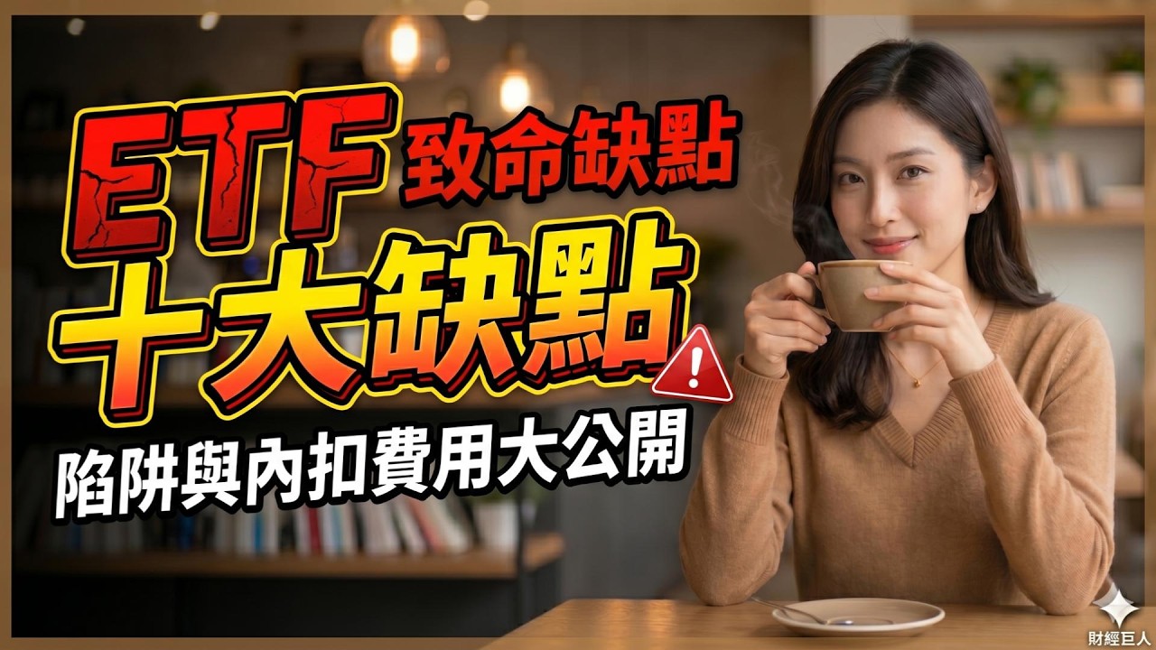 ETF 十大致命缺點！別再無腦存股了？揭發投信不說的隱形成本與投資陷阱！#ETF #定期定額 #投信 #理財投資 #內扣費用 #台股 #被動收入 #複利效應 #高股息 #理財陷阱
