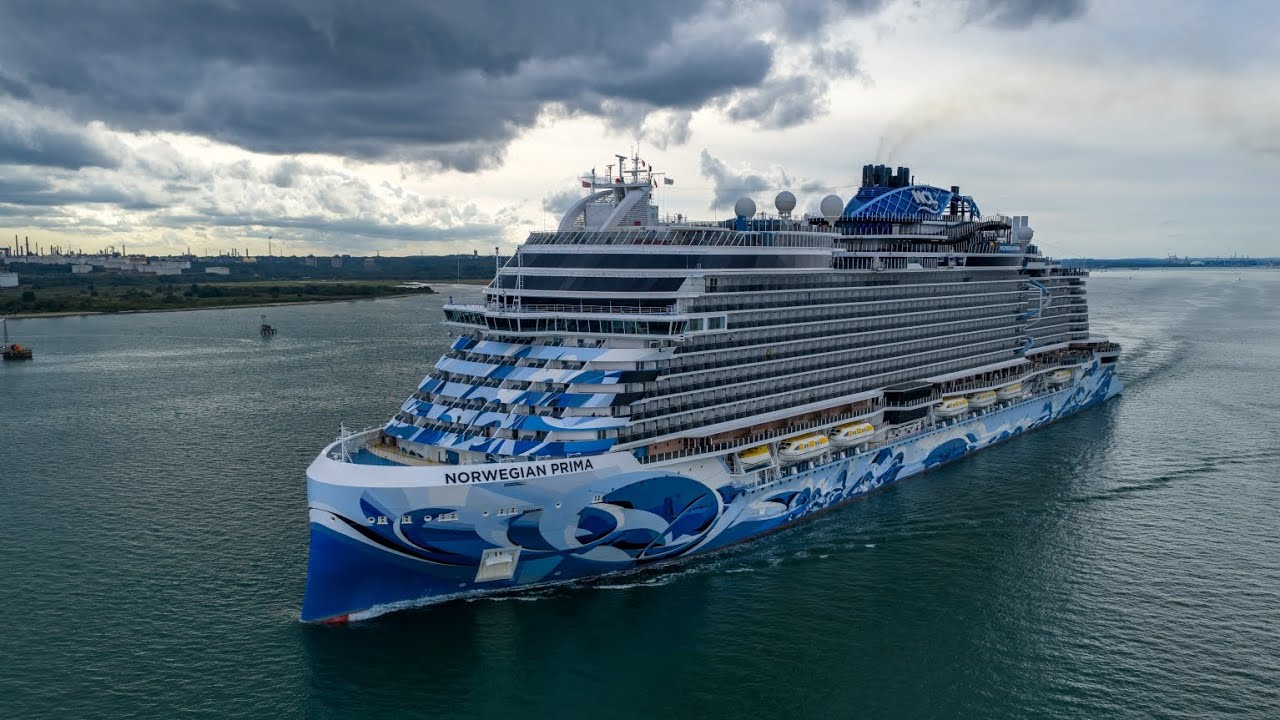 Norwegian Prima Southampton Departure  August 2025 4k 30FPS